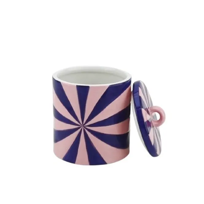 Hovedbilde Deco Jar -Swirl- Dolomite - Blue/Pink - ...