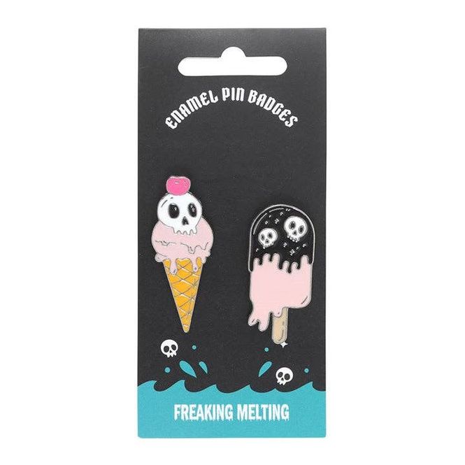 Hovedbilde Freaking Melting Goth Ice Cream pins – ...