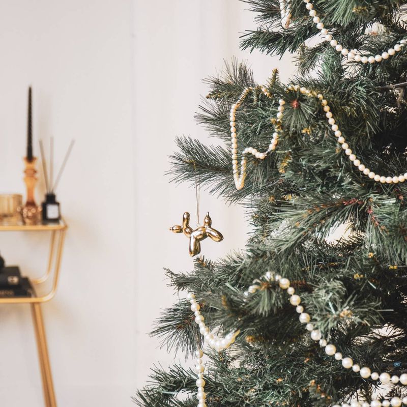 Balloon Dog Holiday Ornament 6,5x3x6,5cm Gold