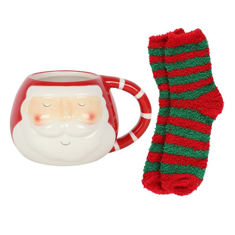 Santa Mug and Sock set