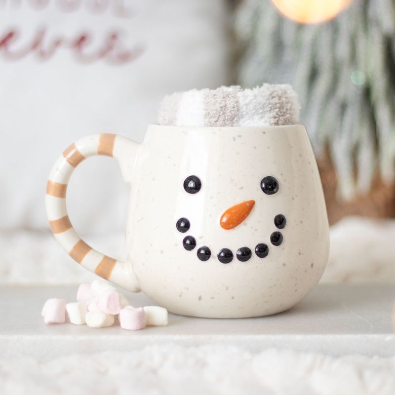 Snowman Mug and Socks set
