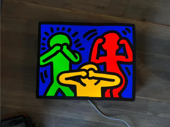 Hovedbilde Pop Art LED-lampe – Tre figurer