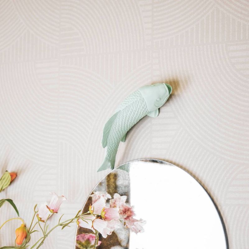 Hanging Koi Fish Ornament - Mint - 24x10x7cm