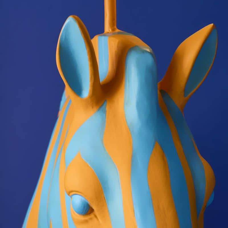 WERNS Zebra Zora gulvlampe – blå/oransje